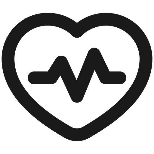 Heart rate pulse graph remix icon, solid style, from Plump free icons