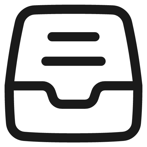 Inbox content icon, line style, from Plump free icons