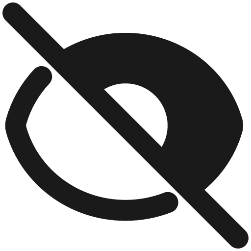 Invisible 1 remix icon, solid style, from Plump free icons