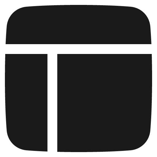 Layout window 4 solid icon, filled style, from Plump free icons
