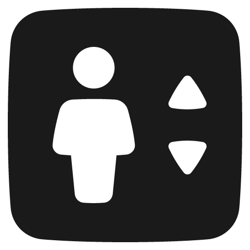 Lift solid icon, filled style, from Plump free icons