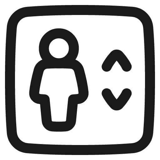 Lift icon, line style, from Plump free icons