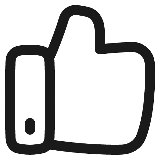 Like 1 icon, line style, from Plump free icons
