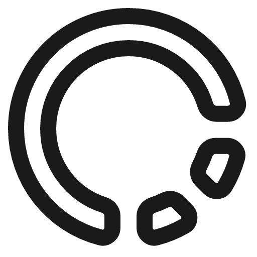 Loading circle icon, line style, from Plump free icons