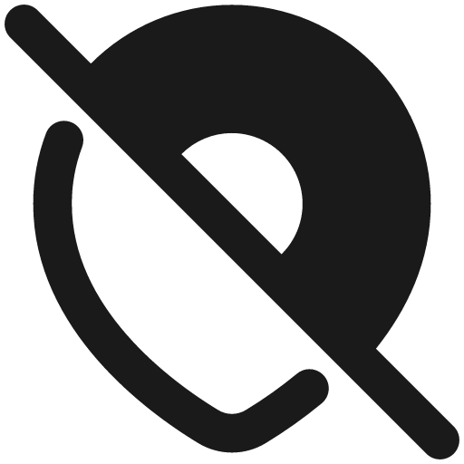 Location pin disabled remix icon, solid style, from Plump free icons