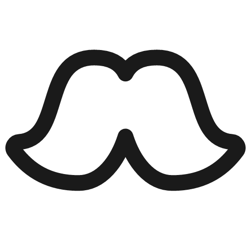 Moustache icon, line style, from Plump free icons