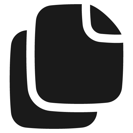 Multiple file 1 solid icon, filled style, from Plump free icons
