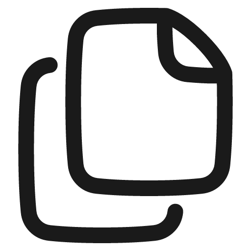 Multiple file 1 icon, line style, from Plump free icons