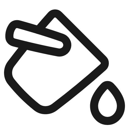 Paint bucket icon, line style, from Plump free icons