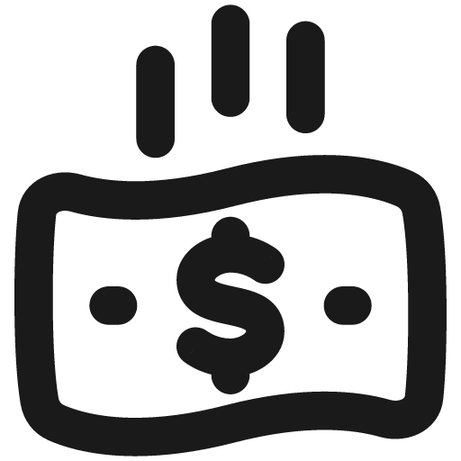 Payment recieve 7 remix icon, solid style, from Plump free icons