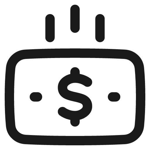 Payment recieve 7 icon, line style, from Plump free icons