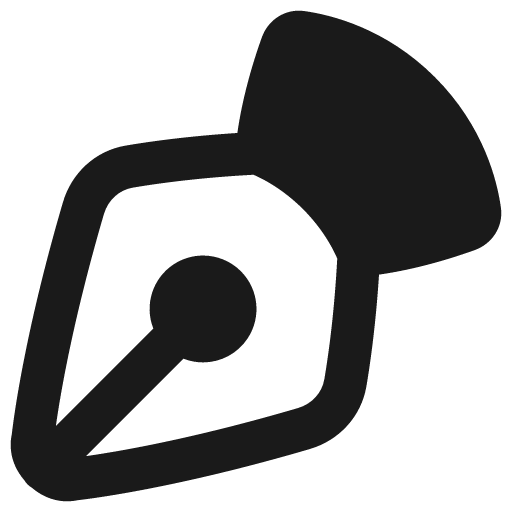 Pen tool remix icon, solid style, from Plump free icons