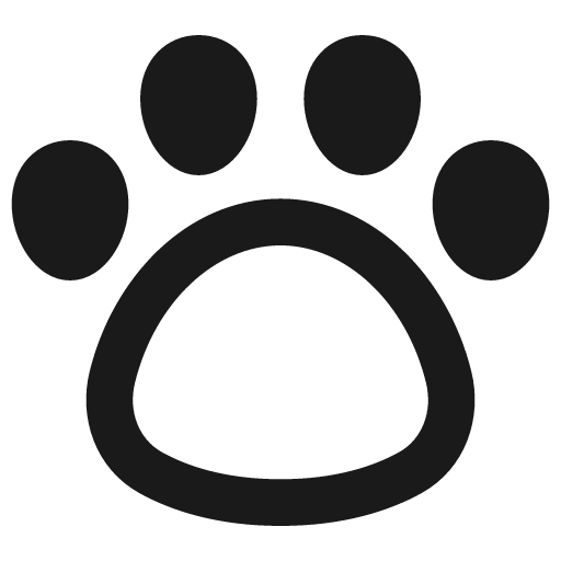 Pet paw remix icon, solid style, from Plump free icons