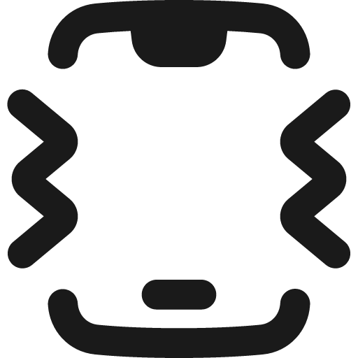 Phone vibrate remix icon, solid style, from Plump free icons