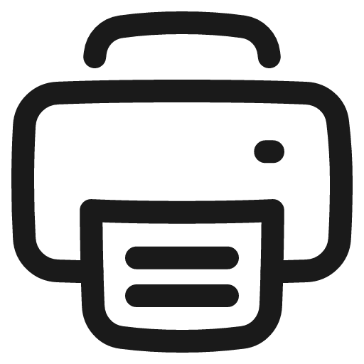 Printer icon, line style, from Plump free icons