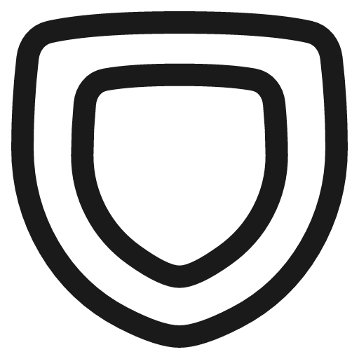 Shield 1 icon, line style, from Plump free icons
