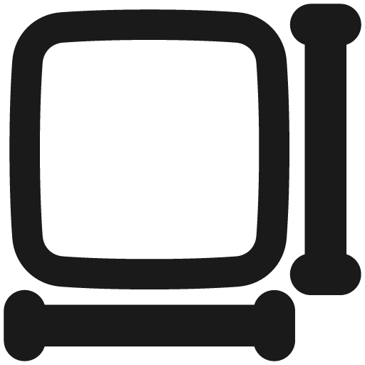 Sizing remix icon, solid style, from Plump free icons