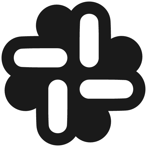 Slack logo remix icon, solid style, from Plump free icons