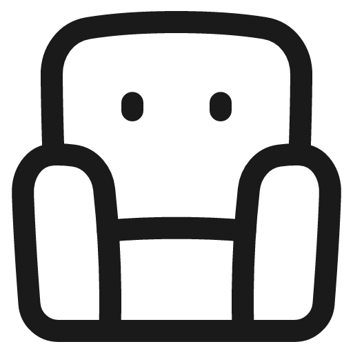 Sofa icon, line style, from Plump free icons