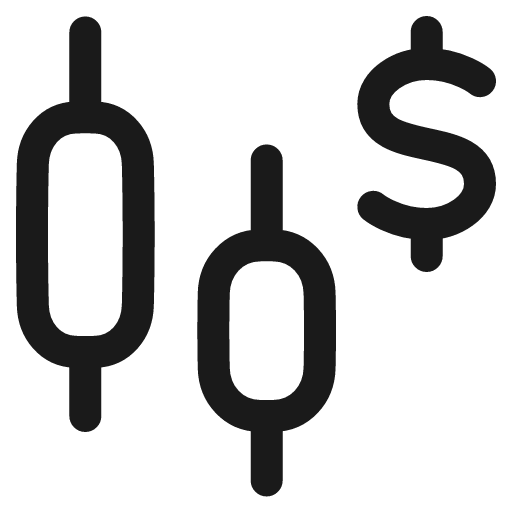 Stock icon, line style, from Plump free icons