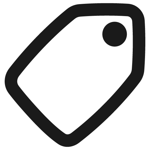Tag alt remix icon, solid style, from Plump free icons