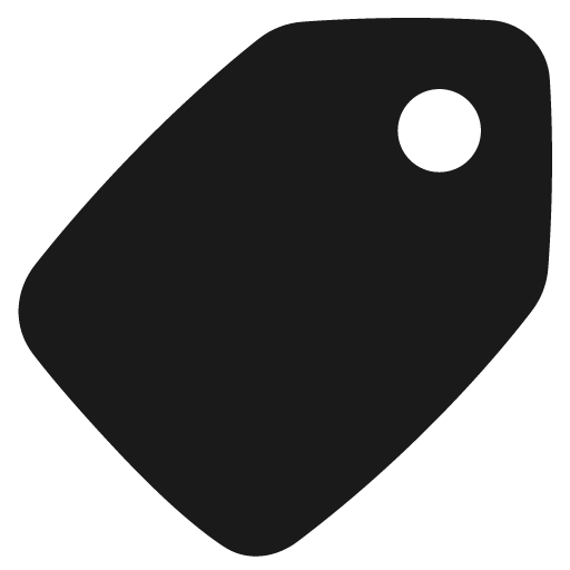 Tag alt solid icon, filled style, from Plump free icons
