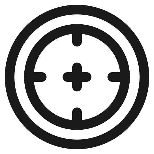 Target 3 icon, line style, from Plump free icons
