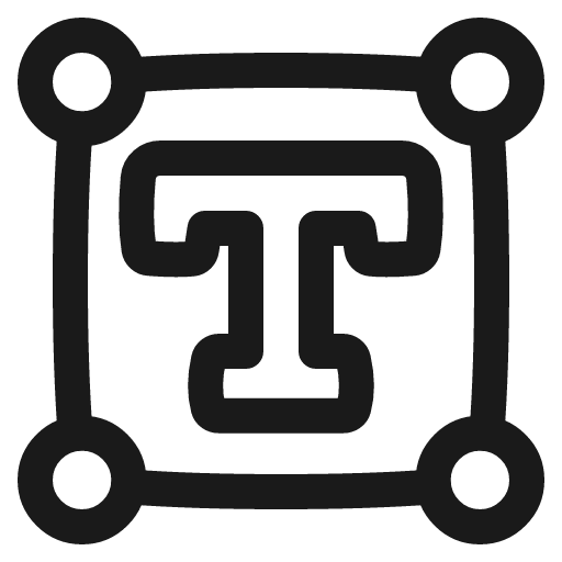 Text box 1 icon, line style, from Plump free icons