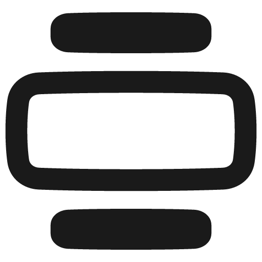 Text image center large remix icon, solid style, from Plump free icons