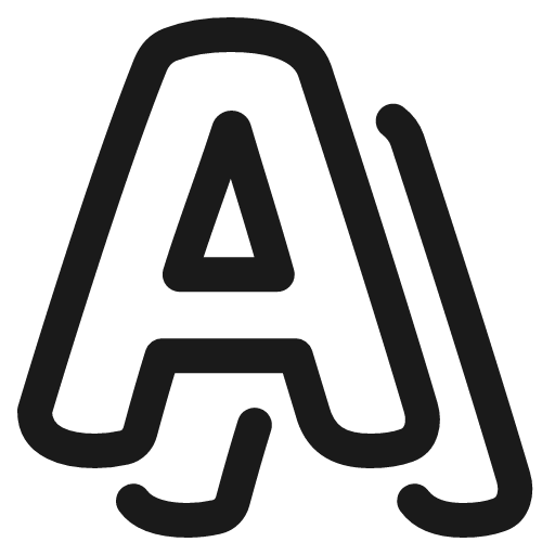 Text shadow icon, line style, from Plump free icons
