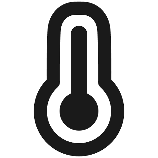 Thermometer remix icon, solid style, from Plump free icons