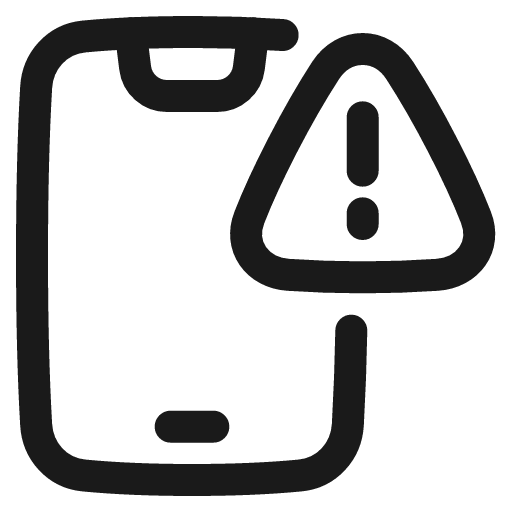 Threat phone icon, line style, from Plump free icons