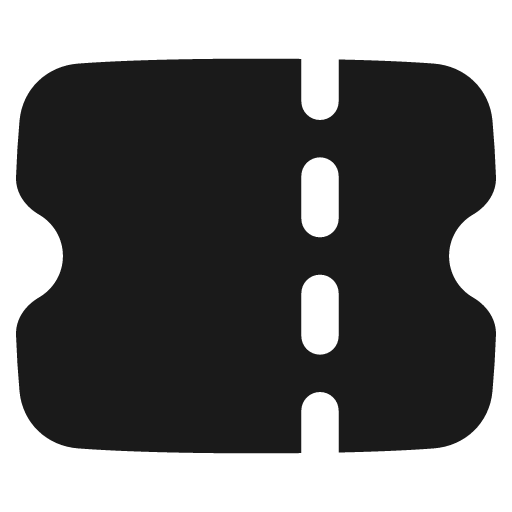 Ticket 1 solid icon, filled style, from Plump free icons
