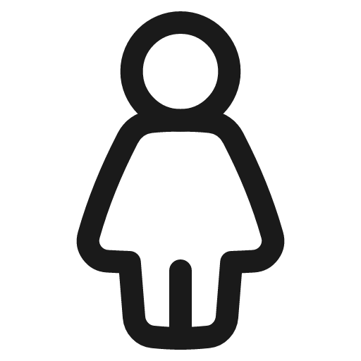 Toilet women icon, line style, from Plump free icons