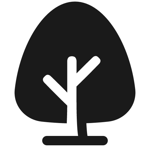 Tree 1 solid icon, filled style, from Plump free icons