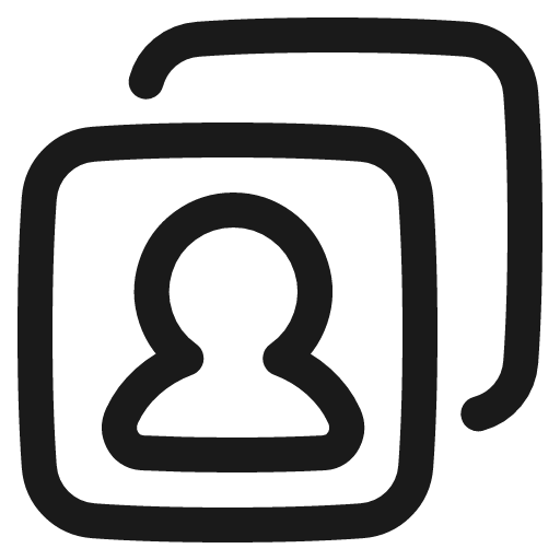 User multiple accounts icon, line style, from Plump free icons