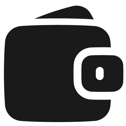 Wallet solid icon, filled style, from Plump free icons
