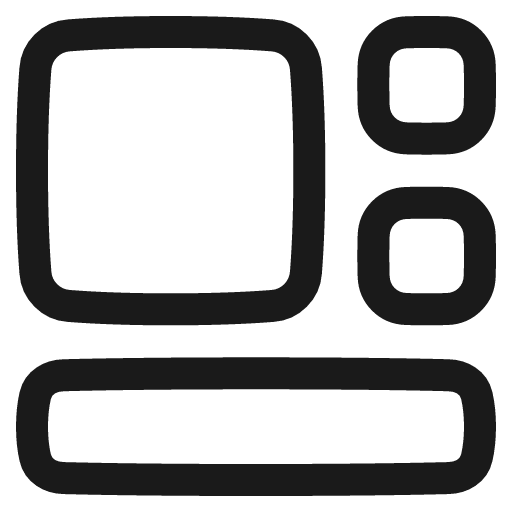 Widget icon, line style, from Plump free icons
