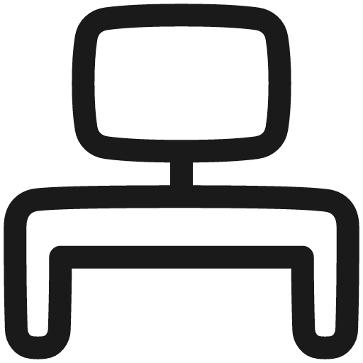 Workspace desk icon, line style, from Plump free icons