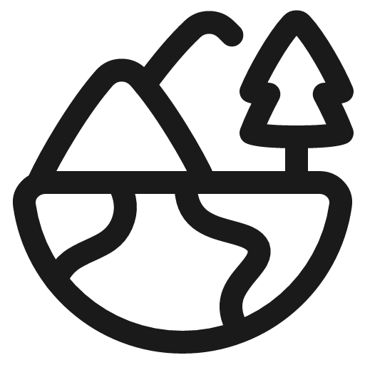 World icon, line style, from Plump free icons