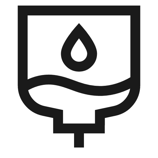 Blood bag donation icon, line style, from Sharp free icons