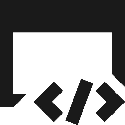 Browser code 2 remix icon, solid style, from Sharp free icons