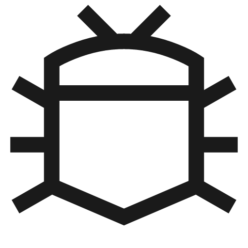 Bug icon, line style, from Sharp free icons