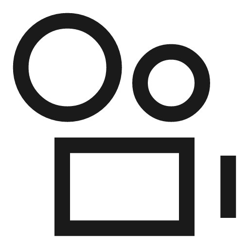 Camera video icon, line style, from Sharp free icons