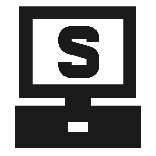 Cashier machine 2 solid icon, filled style, from Sharp free icons