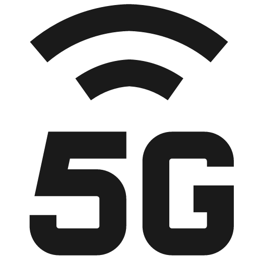 Cellular network 5g remix icon, solid style, from Sharp free icons
