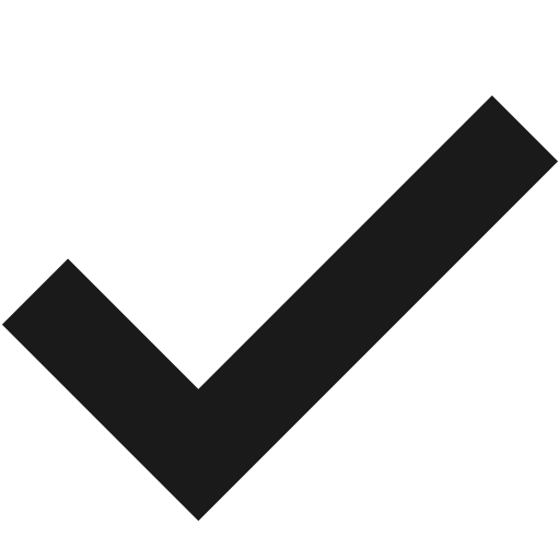 Check solid icon, filled style, from Sharp free icons