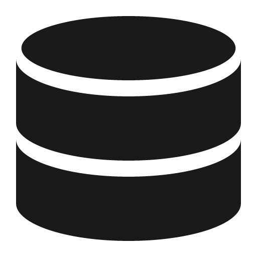 Database solid icon, filled style, from Sharp free icons