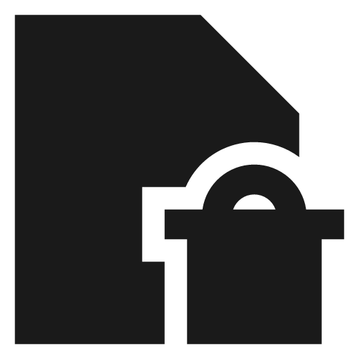 Delete pdf solid icon, filled style, from Sharp free icons