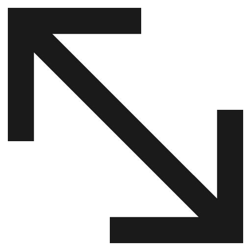 Diagonal line arrow 2 remix icon, solid style, from Sharp free icons